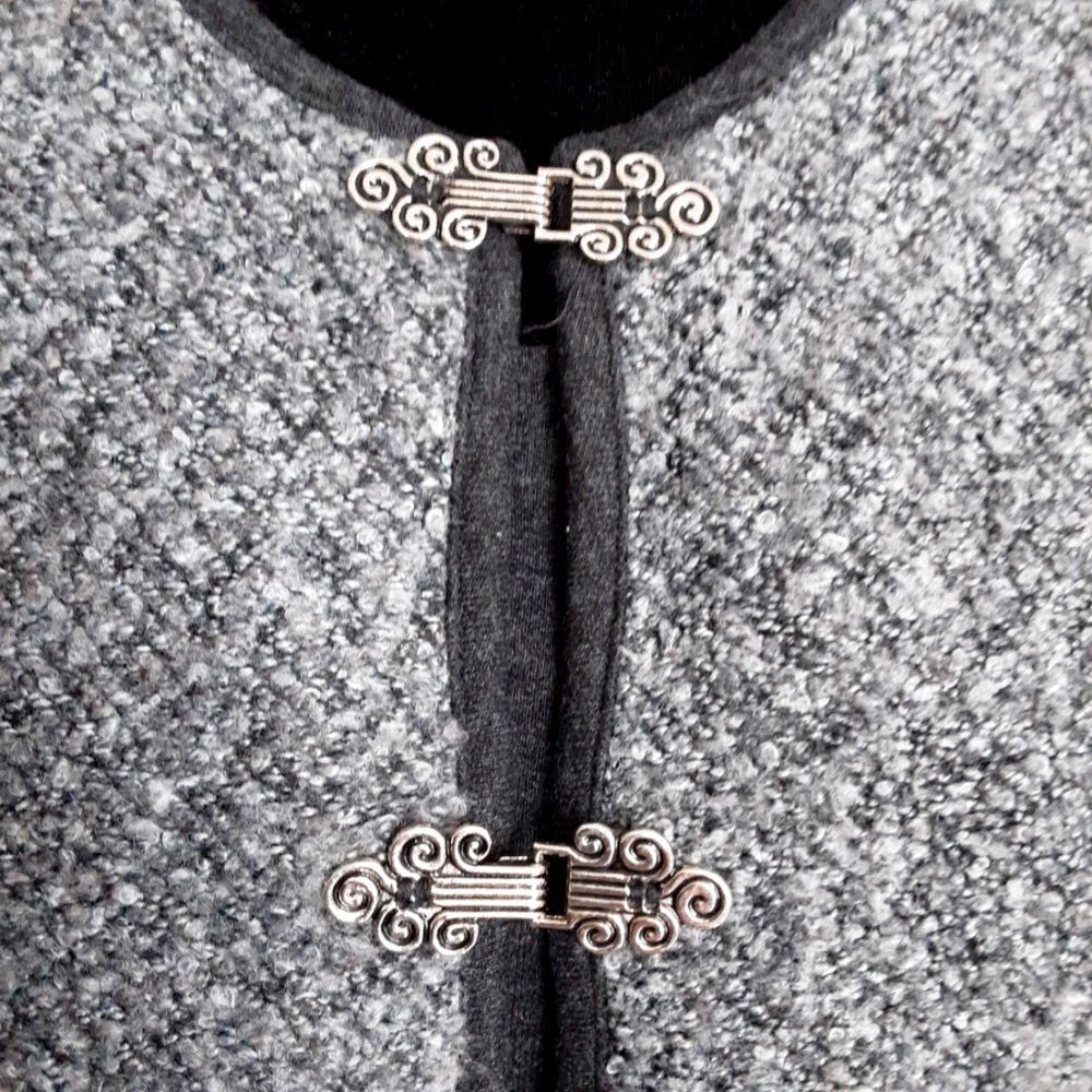 Vintage C.D. Petite Sweater Jacket Layered‎ Look Bouclé Knit Cardigan Set Sz 14P - Picture 3 of 5